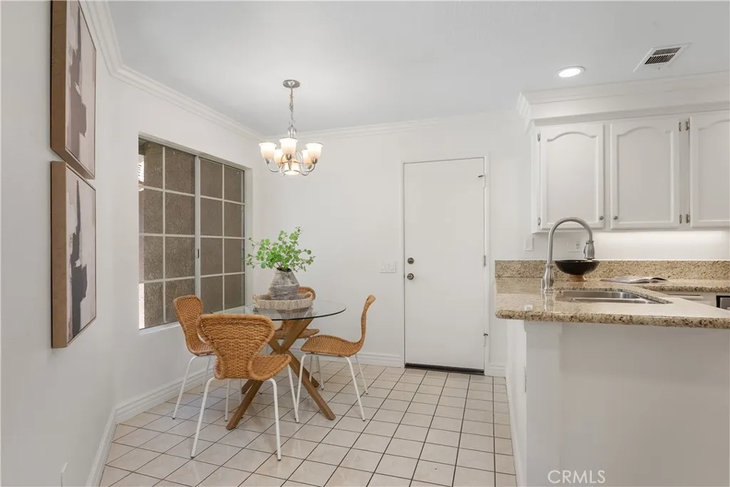 Breakfast nook.  Direct garage access.