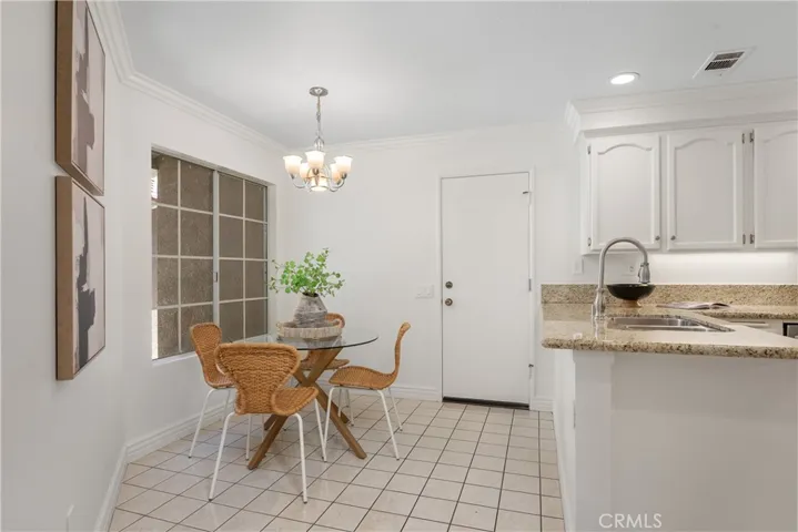 Breakfast nook.  Direct garage access.