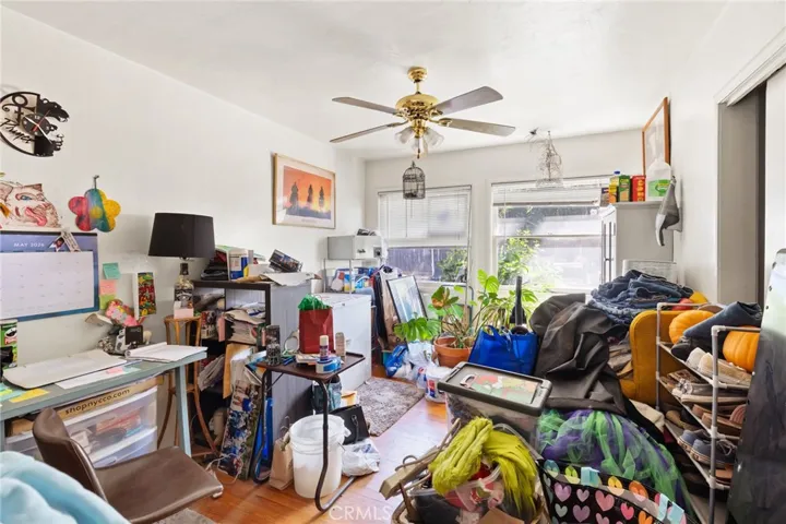 House - Bedroom 3 - Wood floors, can be used as an office, bedroom or dining area.