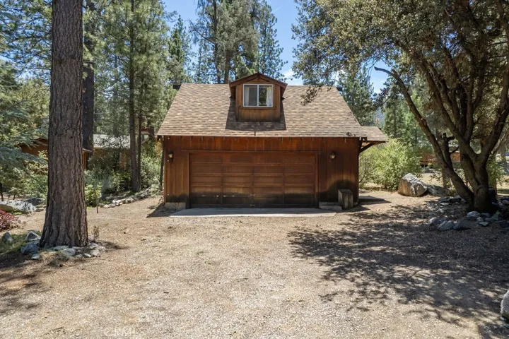 The detached garage