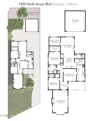 1420 N Arroyo Blvd., Pas  Floor Plan