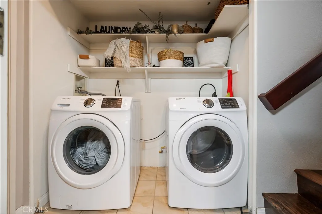 In unit washer and dryer