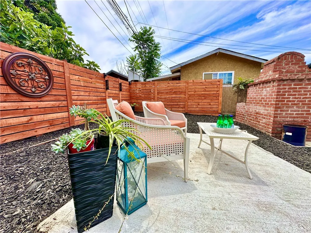 Outdoor Back Cement Patio