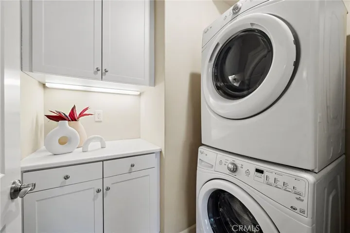 Upstairs laundry room.