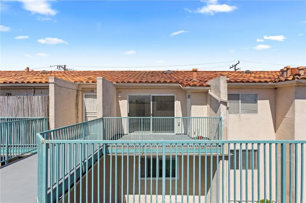 Exterior front - tall walls on either side of your balcony for more privacy.