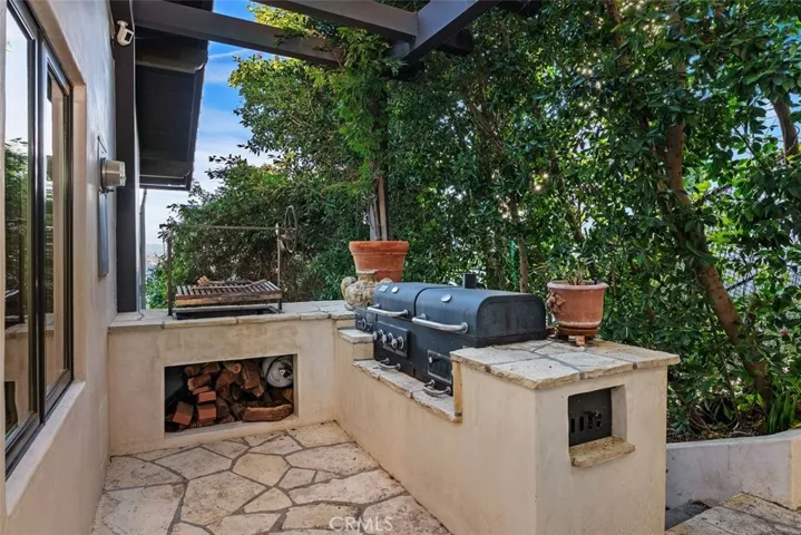 Built in smoker/BBQ & Argentinian BBQ