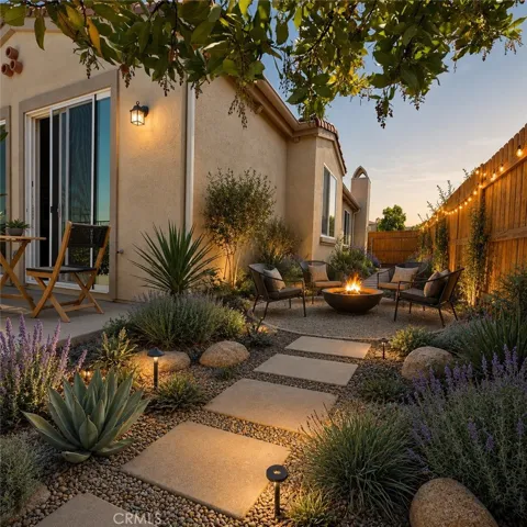 Virtually enhanced side yard
