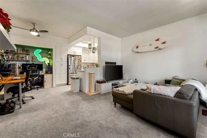 Bright living room entry area