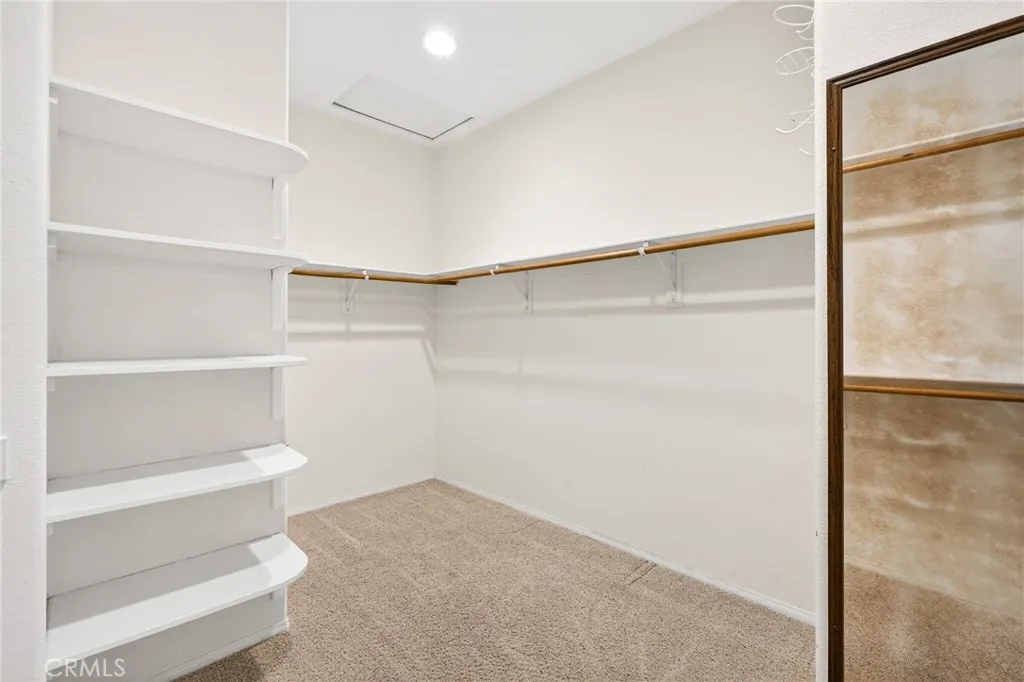 Primary walk in closet