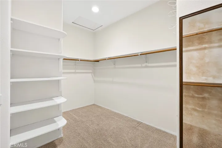 Primary walk in closet