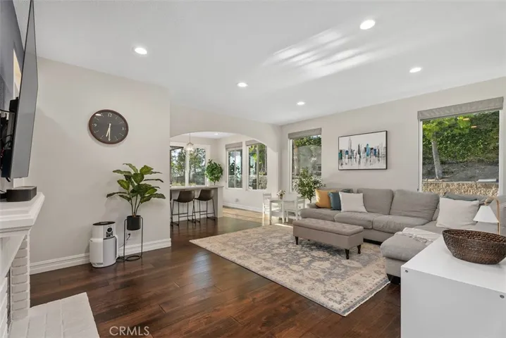 Family Room Opens to Kitchen