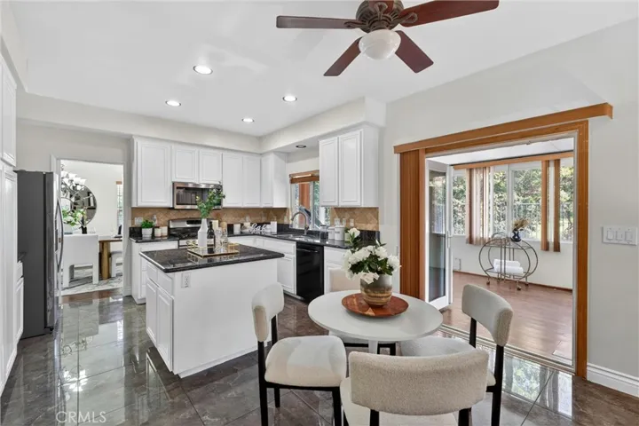 Informal dining and kitchen