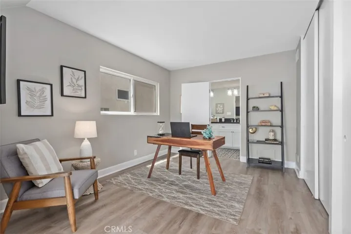 Office and primary bathroom