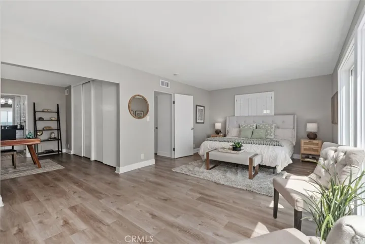 Primary bedroom and office