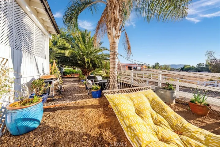 Private back yard off barndominium