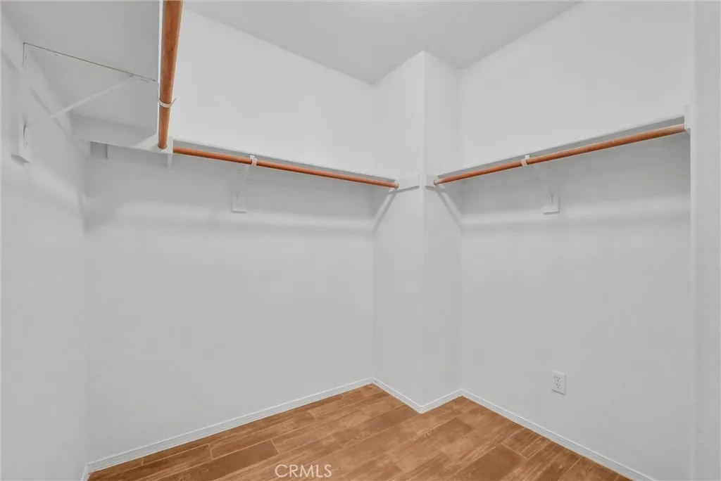 His and her closets.
