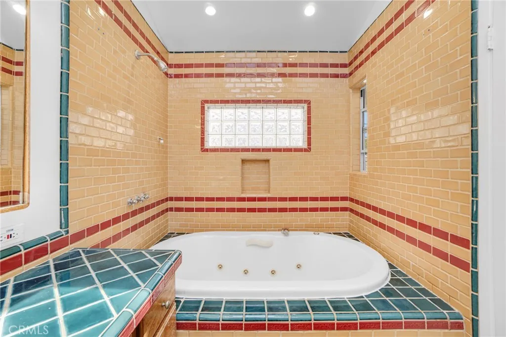 Primary bathroom with spa tub
