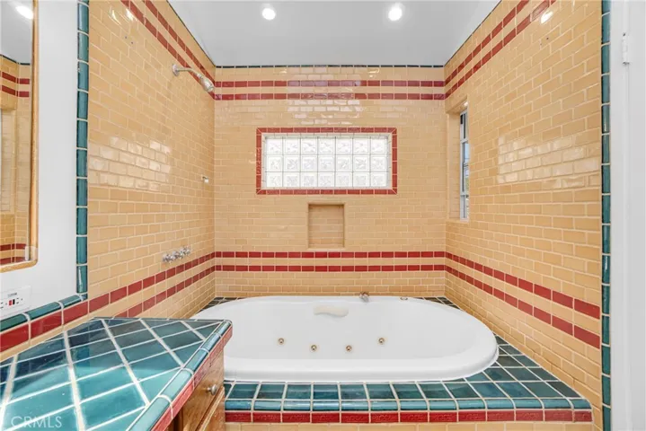 Primary bathroom with spa tub