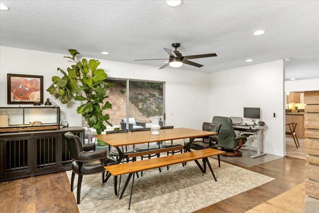 Dining Area with Backyard Access