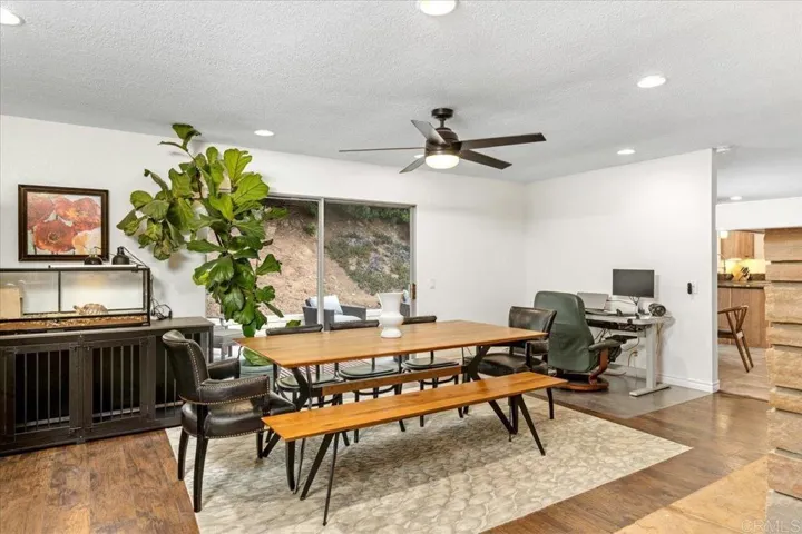 Dining Area with Backyard Access