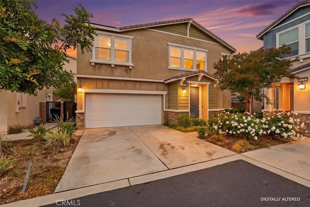 Front of Home at Twilight - “Digitally Altered Image”