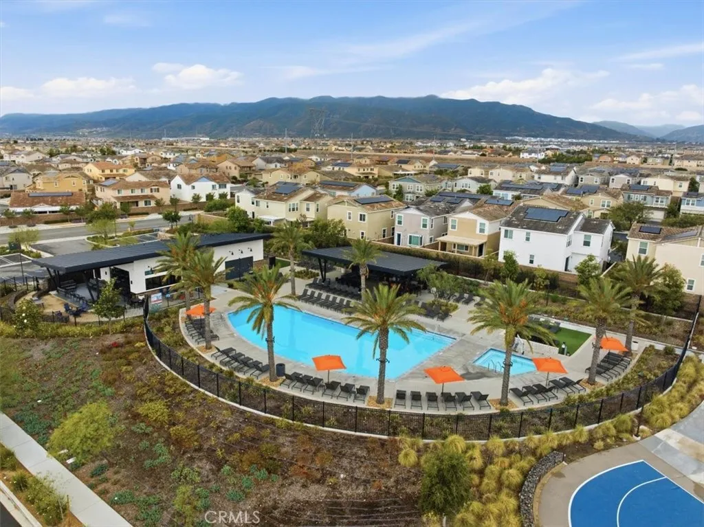 Aerial Community View of Gabion Park and Pool Area