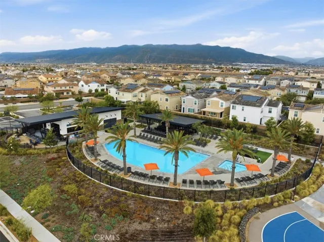 Aerial Community View of Gabion Park and Pool Area