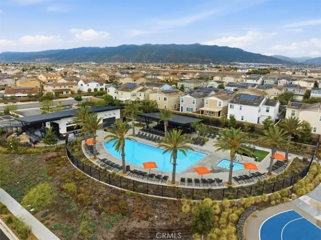 Aerial Community View of Gabion Park and Pool Area