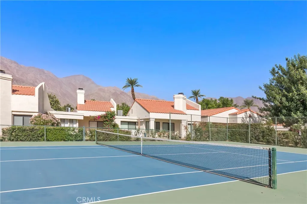 One of the community tennis courts