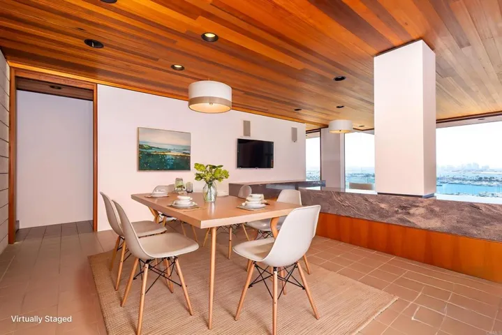 Virtually Staged Dining room
