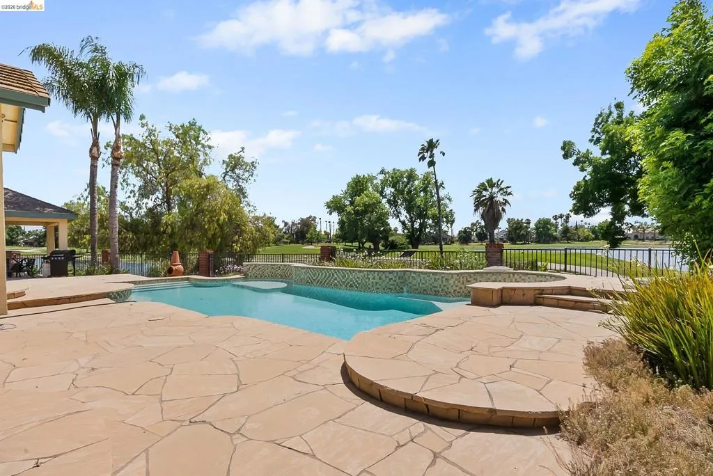 View of swimming pool featuring a patio area and a fenced backyard
