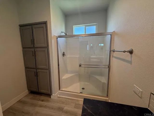 primary bathroom storage