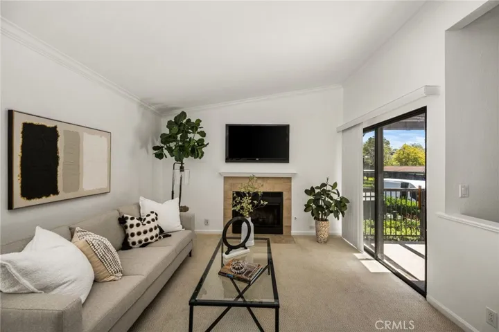 Light & Bright with Sliders Leading to Balcony