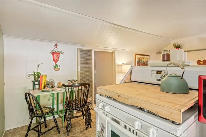 Dining open to kitchen