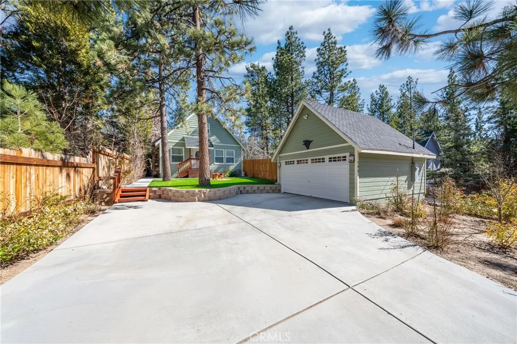 Drive way to garage