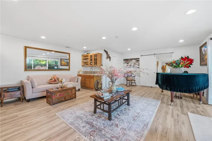 Primary room with full bathroom