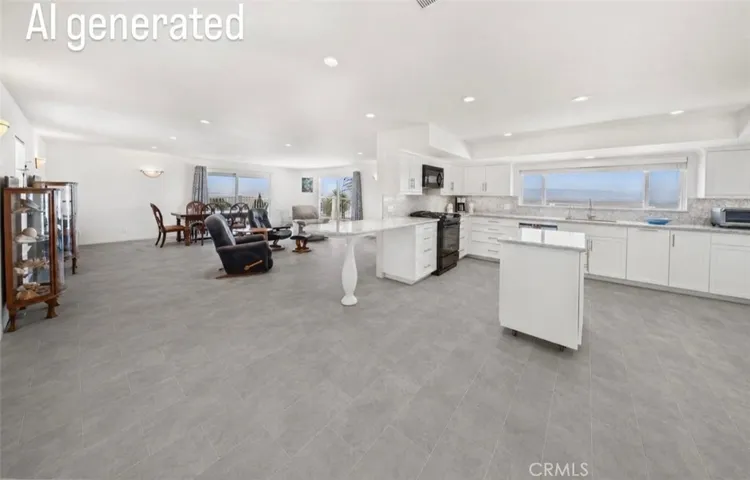 Digitally altered photo to show what different floor would look like.