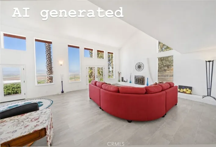 Digitally altered flooring to show what new floor would look like.