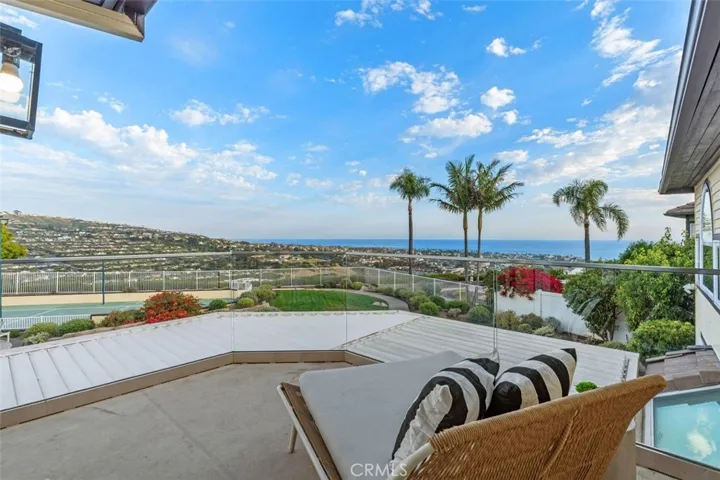 Spacious wrap around deck  off master ,offers spectacular views from the mountains to the ocean and city lights.