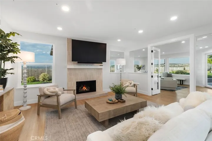 Family room complete with built in TV