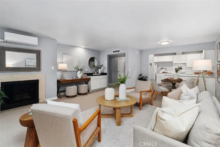 Living Area, featuring fireplace