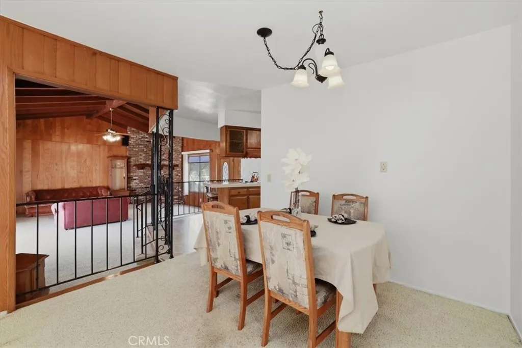 Dining room open to permitted family room