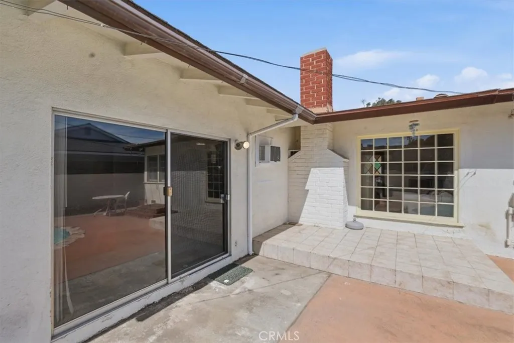 Rear patio