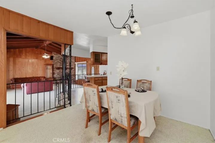 Dining room open to permitted family room