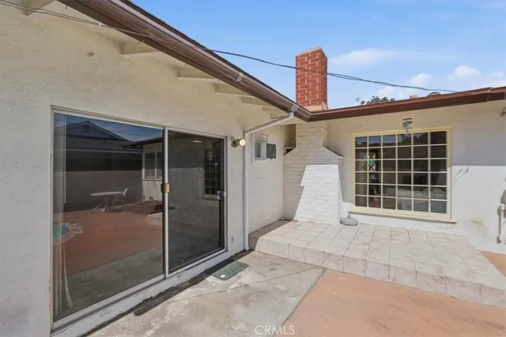 Rear patio