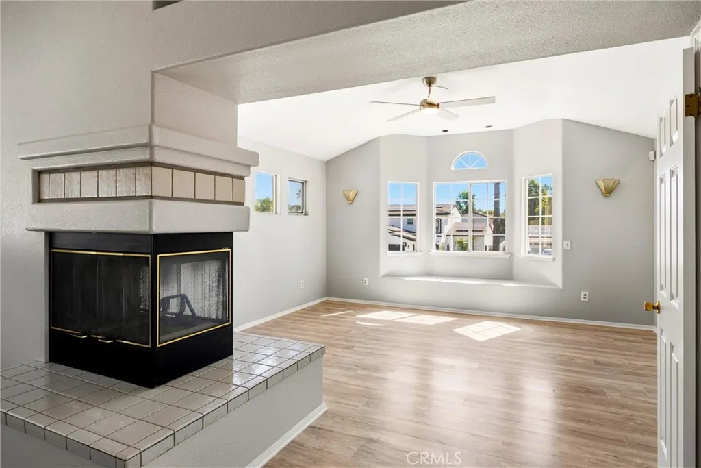 Fireplace in primary suite