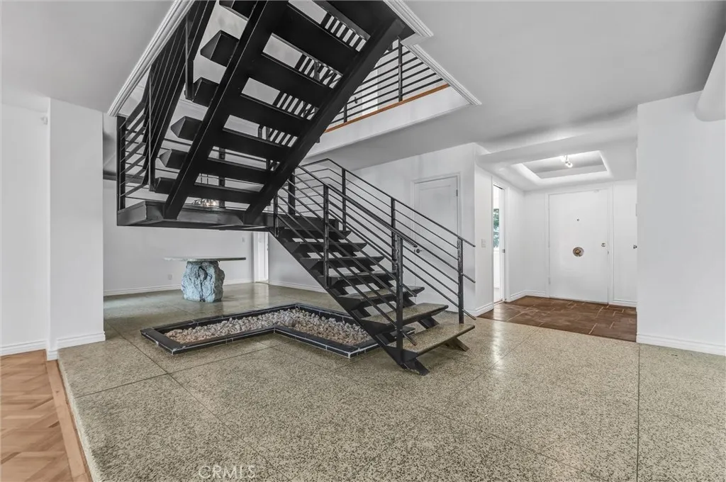 View from living room to foyer