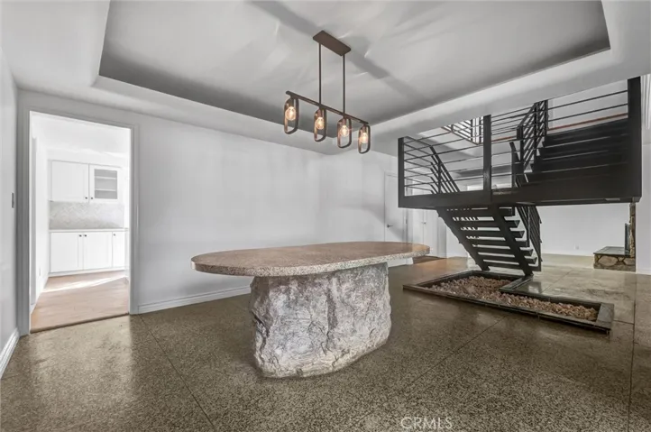 Built-in serving/dining table