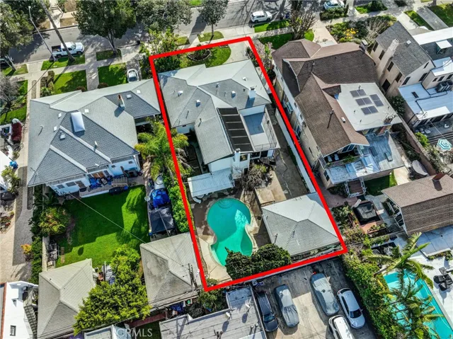 Ariel view of lot