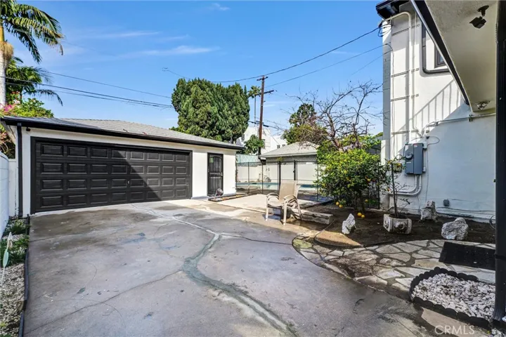 View of backyard from driveway